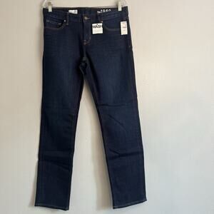 NWT GAP 1969 Womens Straight Leg Jeans Indigo Blue Dark Wash Sz 30